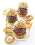 Les mini burgers du restaurant La Brasserie du Louvre à Paris 1er