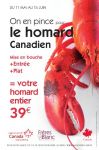 Menu homard dans les restaurants du groupe Blanc à Paris 