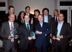 Le jury du prix Pampre d'Or 2009 et les laur&eacute;ats, vins blanc, vin rouge et chamoagne 