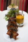 Photo restaurant Paris Deda, un resto georgien au Forum des Halles  - les fameuses brochettes georgienne 