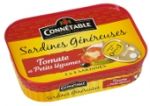 Sardines généreuses à l'huile de tournesol