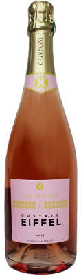 eiffel champagne rose