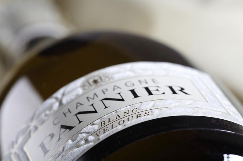 champagne pannier blanc velours