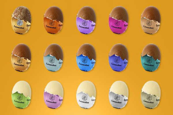 leonidas paques 2022 oeufs