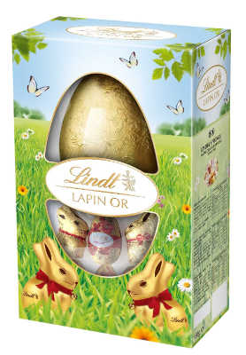 lindt paques 2020 coffret lapin or