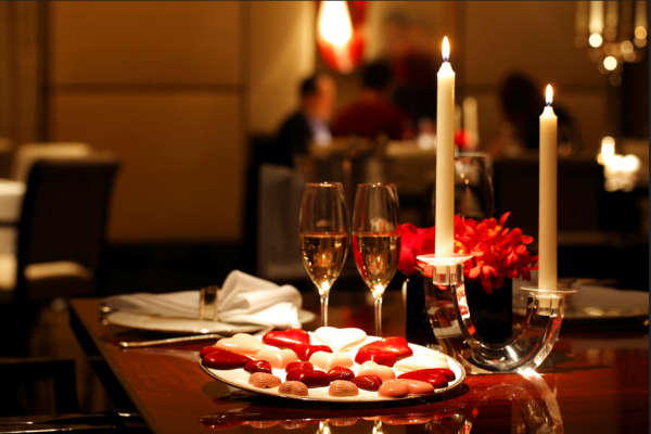 saint valentin diner romantique