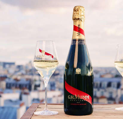 mumm bouteille verre