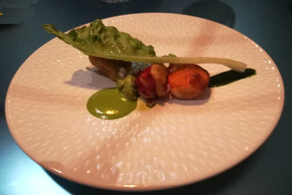 Restaurant La Scène Thélème : le homard et ris de veau