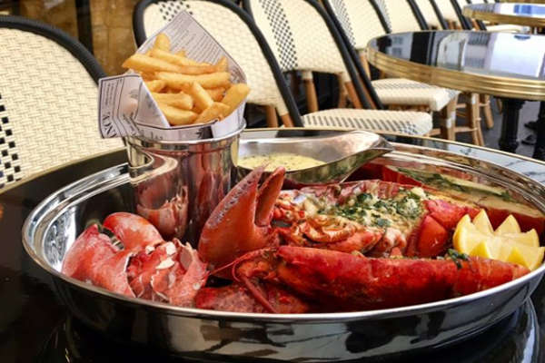 vaudeville brasserie bourse homard