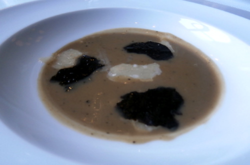 Guy Savoy la Soupe d'artichaut aux truffes