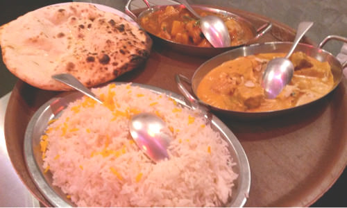 gange restaurant indien buttes chaumont plats