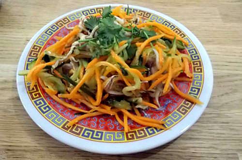 ravioli chinois nord est salade liang pi
