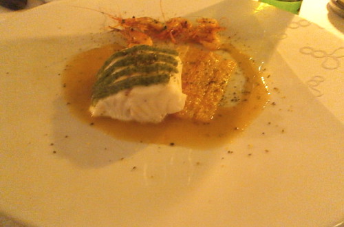 Sylvestre Wahid restaurant chez Thoumieux, le bar de ligne