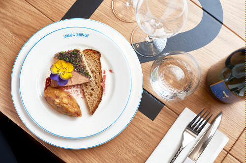 canard champagne foie gras 1