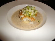 Restaurant Chatomat 75020 Paris - le lieu jaune, céleri sauce aux étrilles et lait de coco