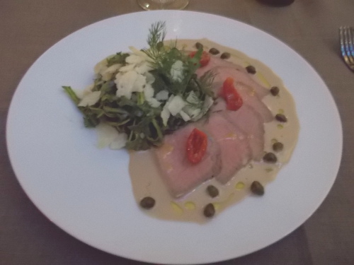 Restaurant Le Marignan, le vitello tonnato