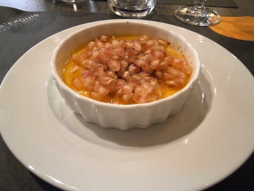 Restaurant Cromexquis, la crème brûlée au safran