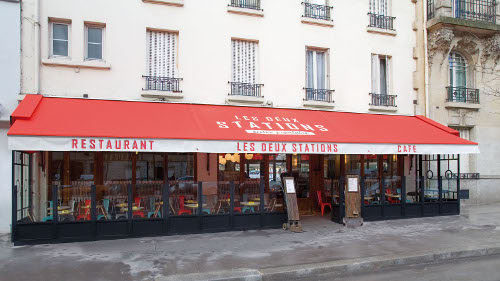 les deux stations restaurant métro porte d'auteuil