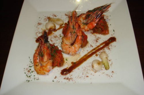 Photo restaurant Paris le Pamphlet au Marais - la fameuse poêlée de gambas, pâtes cuisinées comme une paella