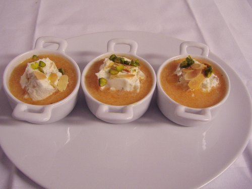 Restaurant le Pinxo  à Paris 1er - le bon blanc manger aux abricots 