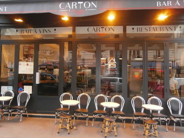 Restaurant Carton Rouge à Paris 9e 
