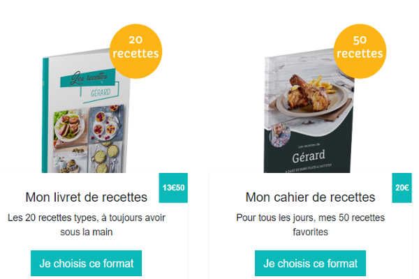 Offrez un livre de recettes personnalisé 1