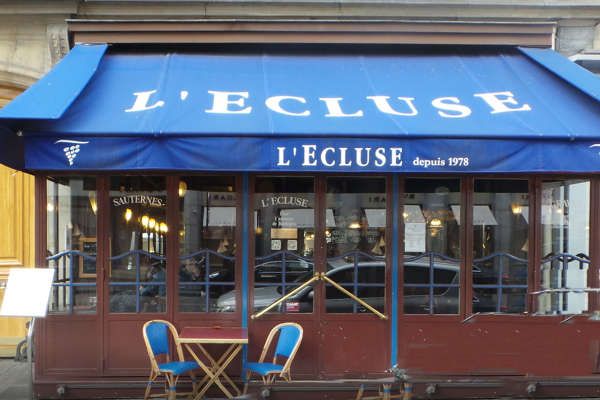 Restaurant l'Ecluse rue François 1er, Paris 8e - Métro George V