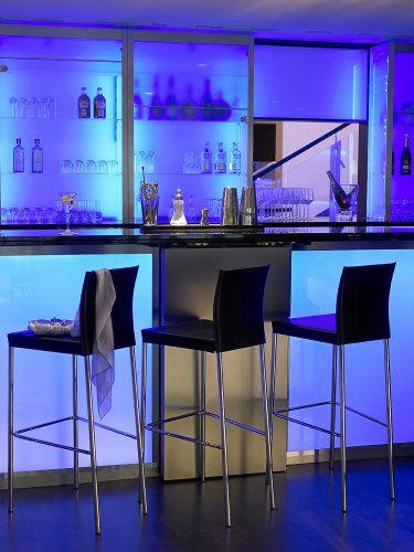 Le bar du Marriott Rive Gauche à Paris 14e