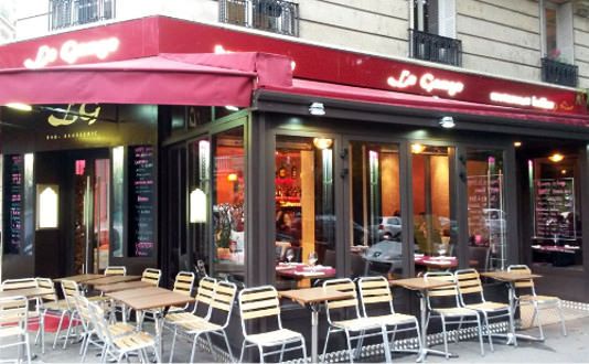 Le Gange restaurant indien aux Buttes Chaumont : la terrasse