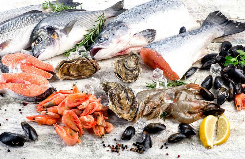 poissons et fruits de mer