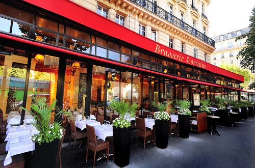 Brasserie Lorraine place Wagram, la terrasse