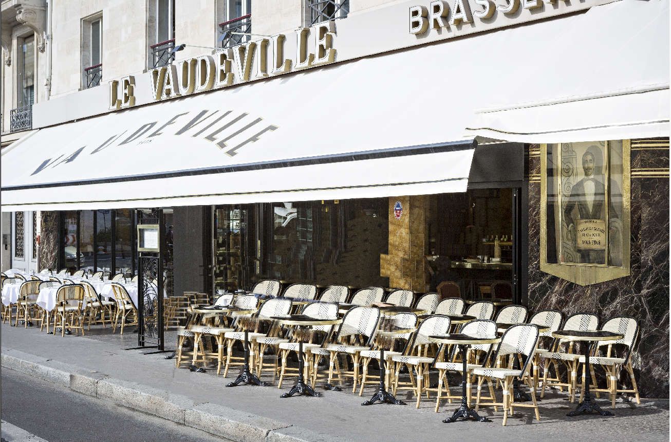 Le Vaudeville, une brasserie au superbe décor à Paris
