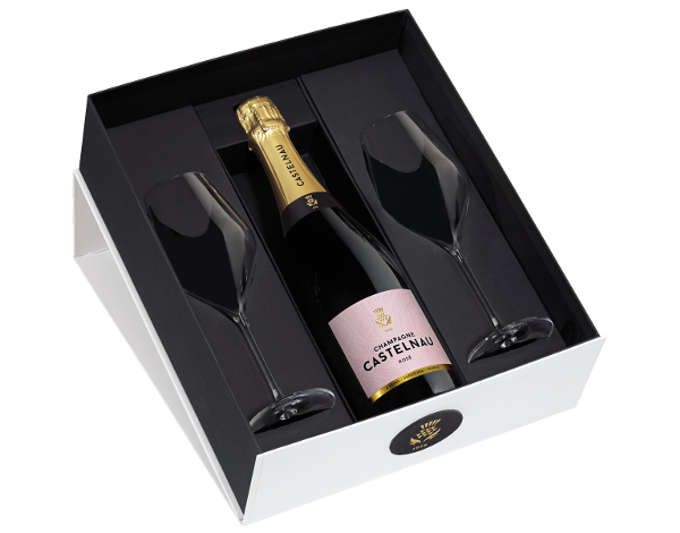 champagne rosé Castelnau