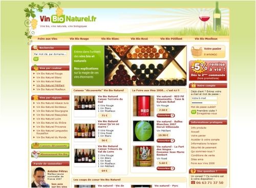 Des vins bios et naturels sur le net