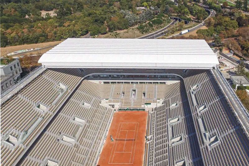 Visite du stade de Roland Garros